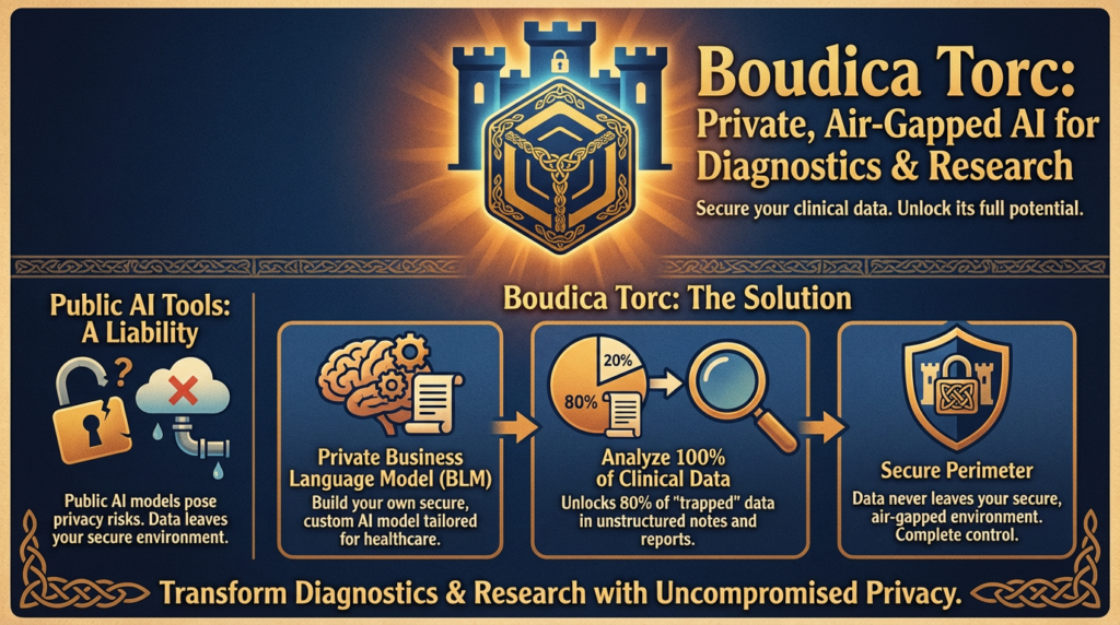 Boudica Torc enables healthcare to develop their own secure AI.