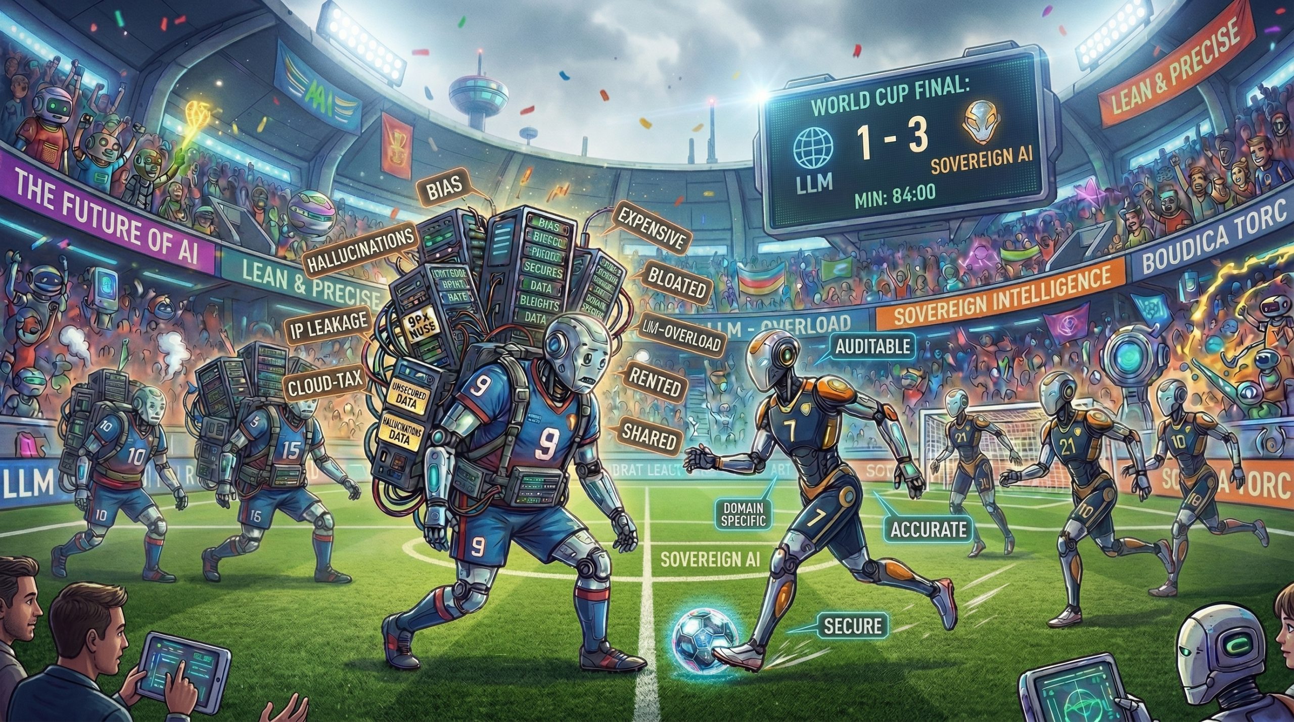Sovereign AI beating LLM AI in a football game